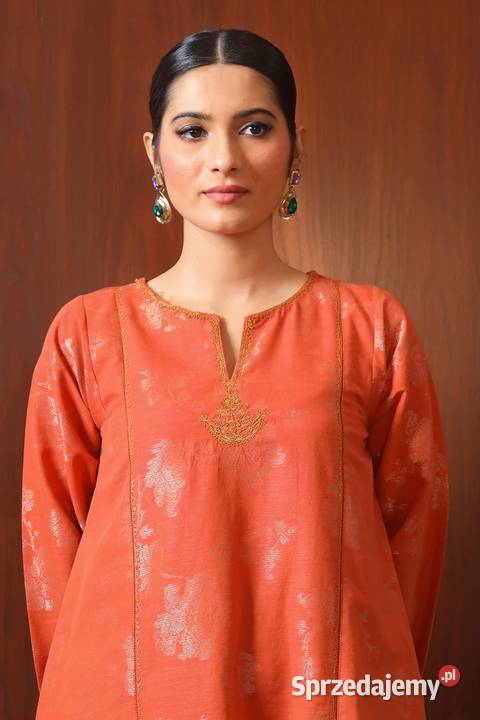 Pomarańczowa tunika sukienka L 40 hippie boho zachodniopomorskie