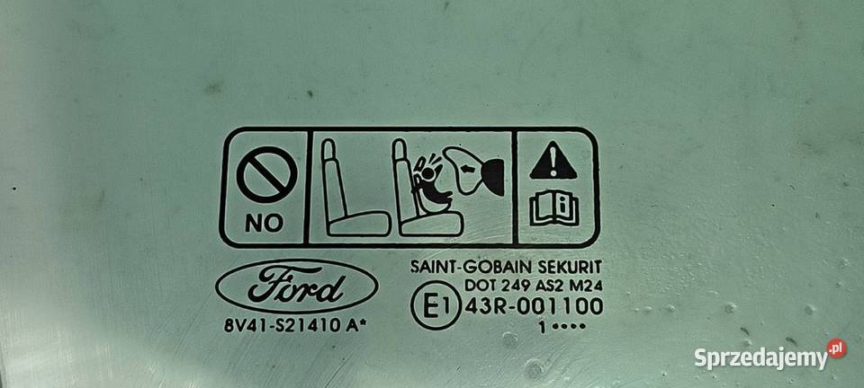 SZYBA PRAWY PRZÓD FORD KUGA MK1 Pozostałe Lipno