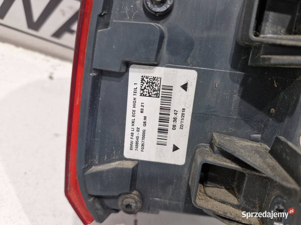 7488545 7350697 BMW X1 F48 LAMPA LAMPY TYLNE sprzedam