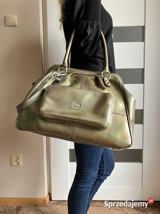 Duża piękna skórzana torebka Sagan polska