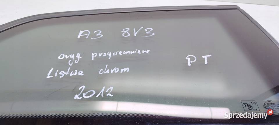SZYBA KAROSERYJNA PRAWY TYŁ POD LISTWĘ CHROM śląskie Przystajń