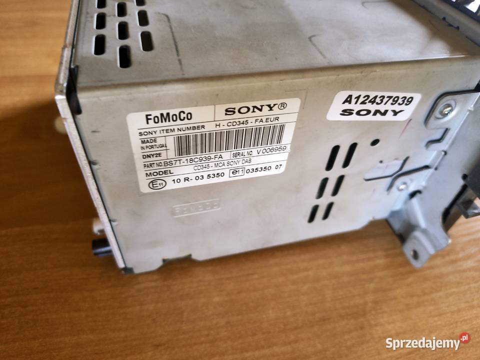 Radio Sony CD345 Ford Mondeo MK4 S Galaxy mazowieckie