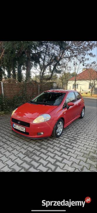 Fiat Grande Punto 14 TJET turbo hybryda garret czerwony Warszawa