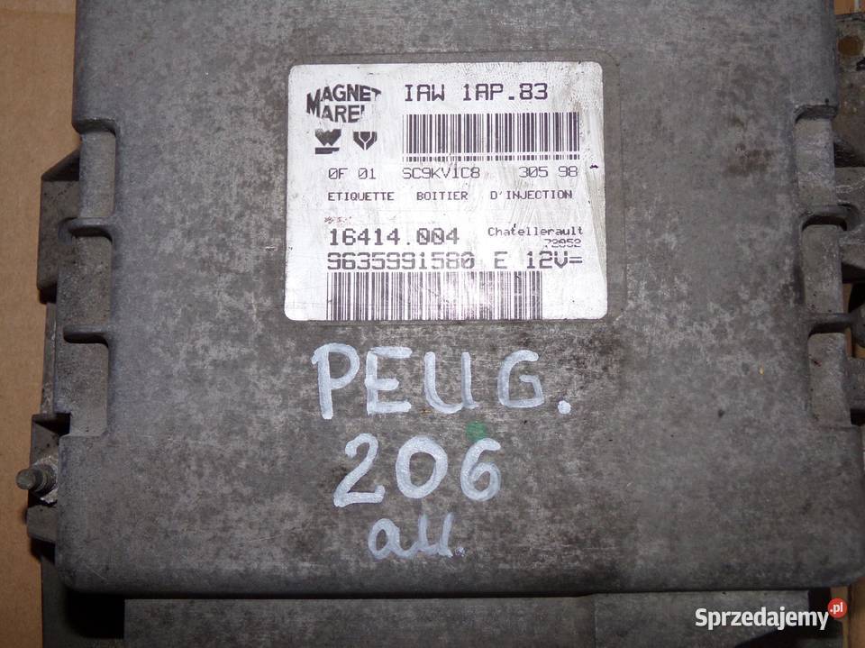 PEUGEOT 206 11 KOMPUTER STEROWNIK 9635991580 Komputery Przemęt