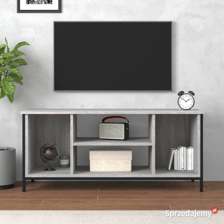Szafka pod telewizor szary dąb sonoma 102x35x45 RTV Warszawa