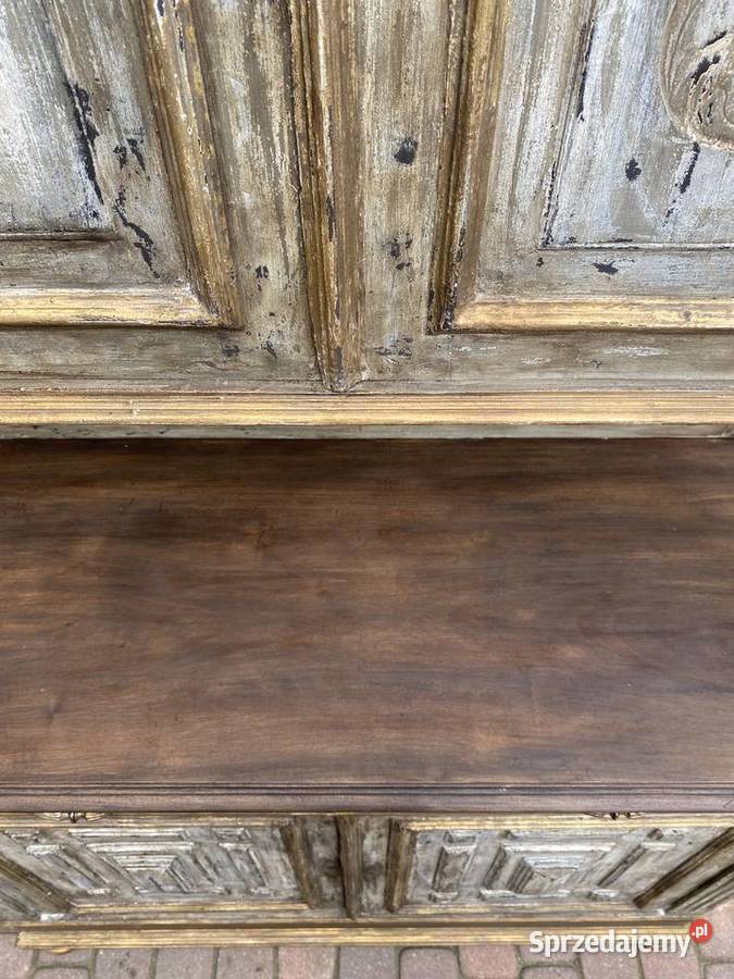 Francuski kredens antyczny ręcznie malowany Śrem sprzedam