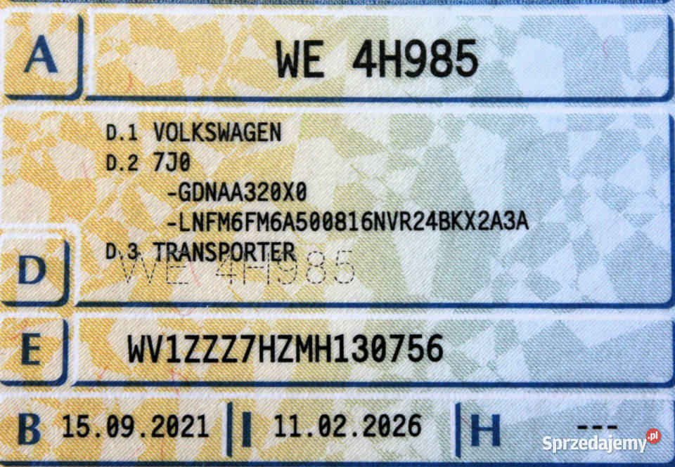 Volkswagen Transporter Długi 150 Kamera LED mazowieckie