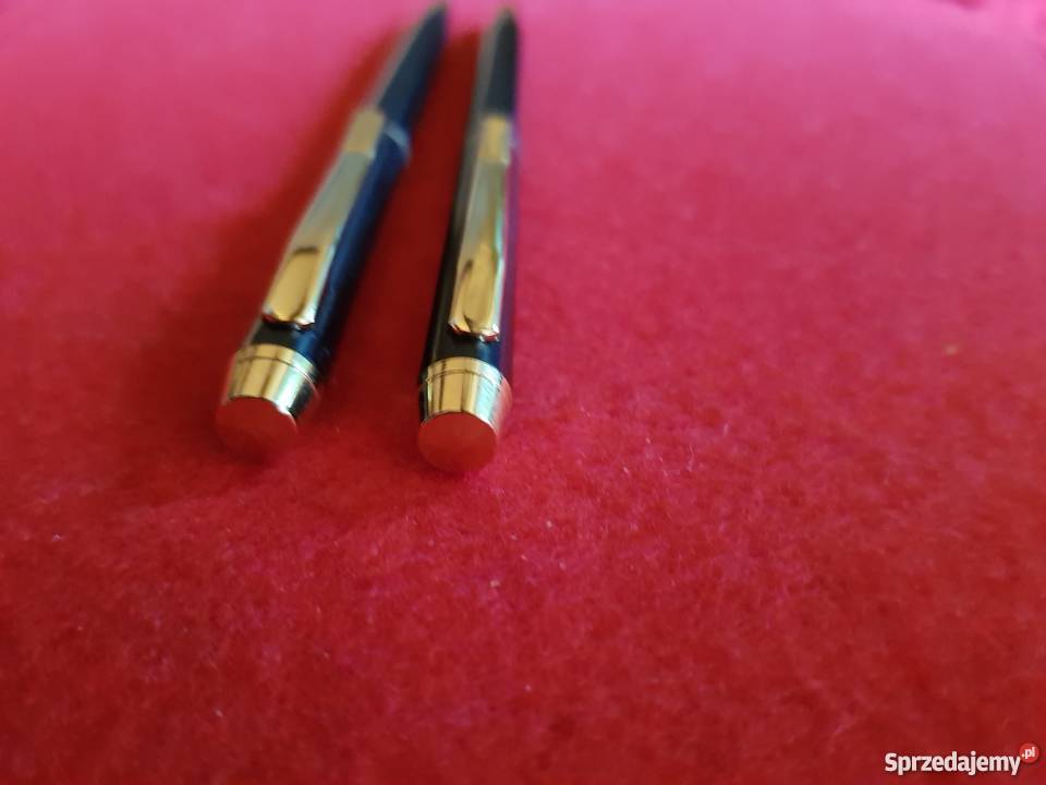 2 długopisy cudo czerń ze złotem Kielce
