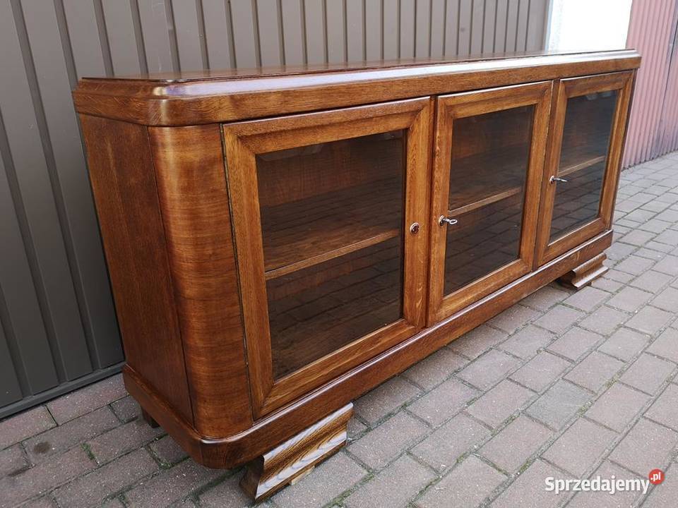 Komoda Szafka RTV ARTDECO OrzechDąb Niska Stara Swarzędz