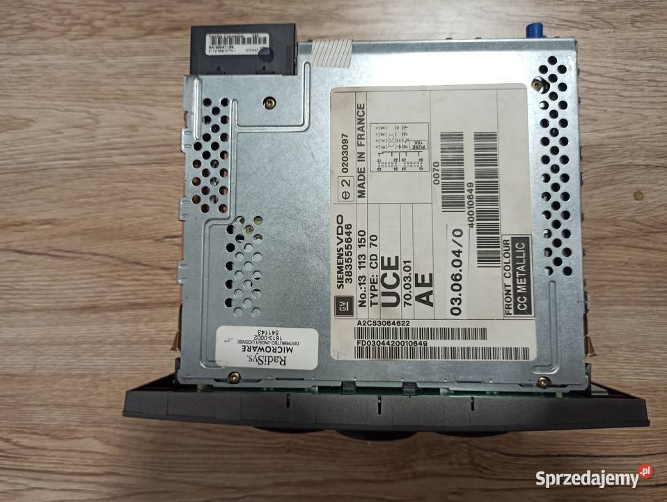 Radio CD70 NAVI Opel Astra Vectra 117 lubelskie Radzyń Podlaski