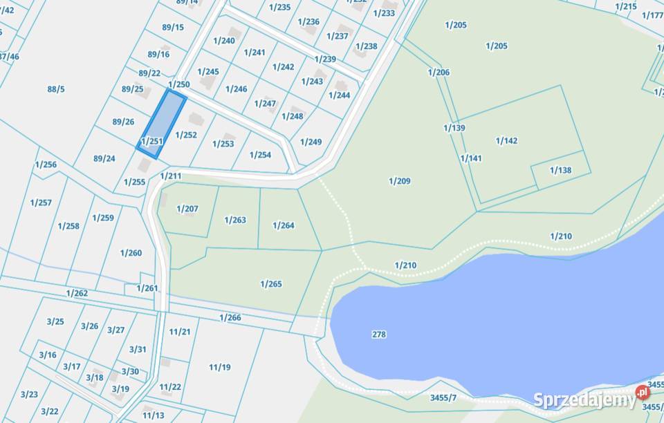 Wyjątkowa działka 1267 m 250 m jeziora Lipowa warmińsko-mazurskie Lipowa Góra Zachodnia