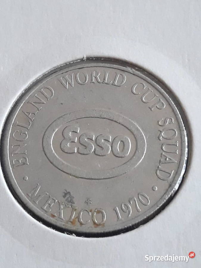Żeton Esso Ian Storey Moore 1970 r wielkopolskie Konin