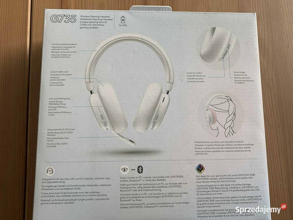 Słuchawki gamingowe Logitech G735