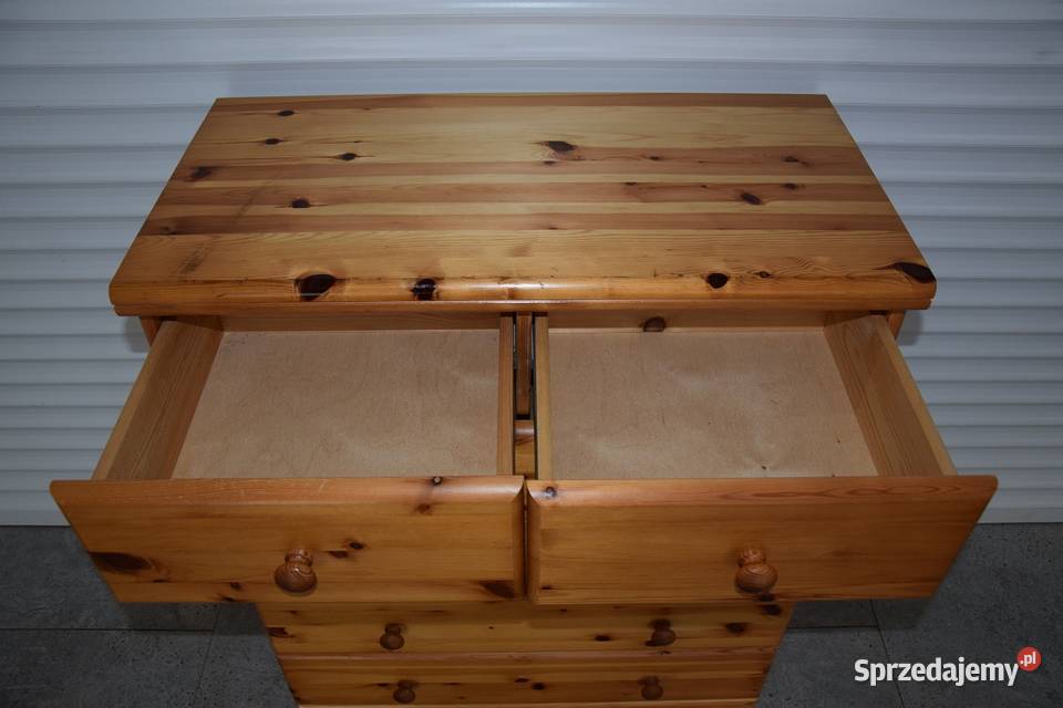 komoda z szufladami z drewna sosnowego warmińsko-mazurskie Olsztyn