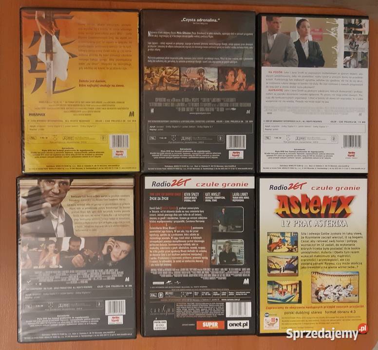 Kolekcja filmów DVD komedia akcja przygodowe Naruszewo sprzedam