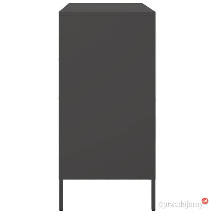 Szafka czarna 68x39x79 stal WM842976 sprzedam