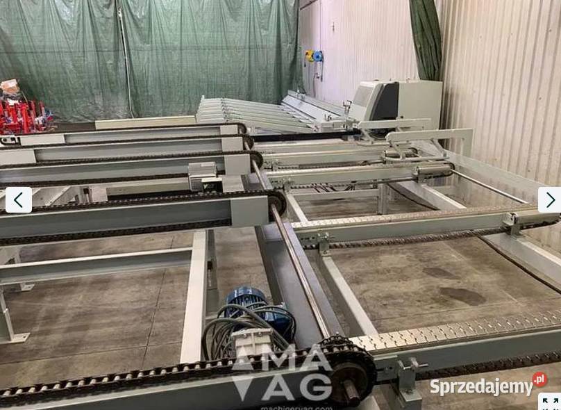 Zestaw maszyn odbieająco podających do frezarki Ropa