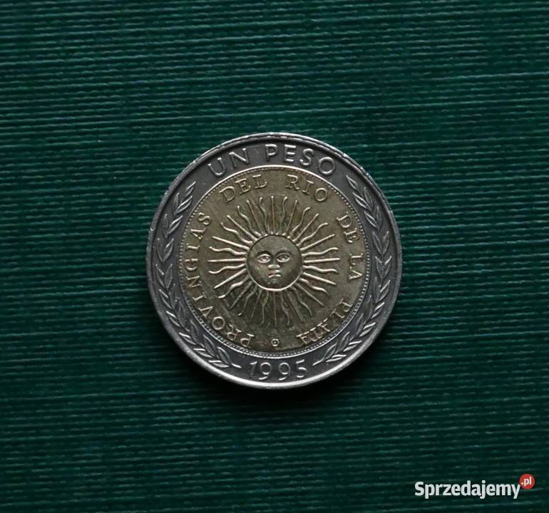 ARGENTYNA 1 peso 1995rBłędny napis PROVINGIAS Gliwice