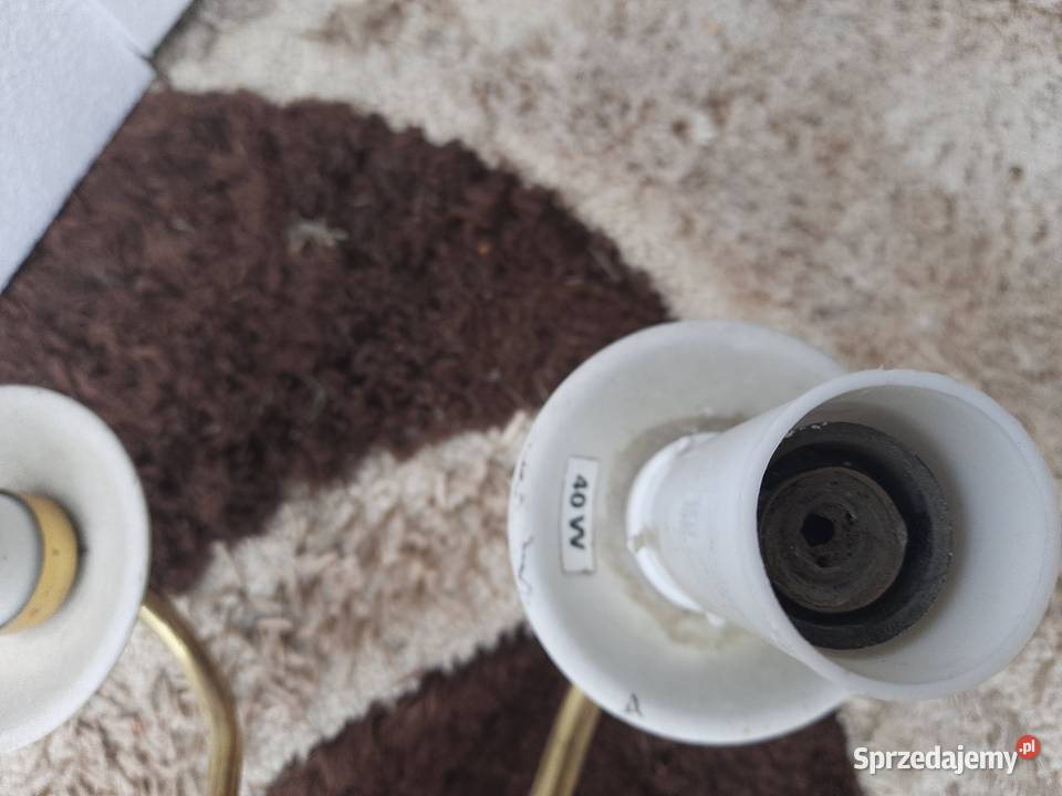 Żyrandol porcelanowy duży ładny żyrandol lampa Trzebinia