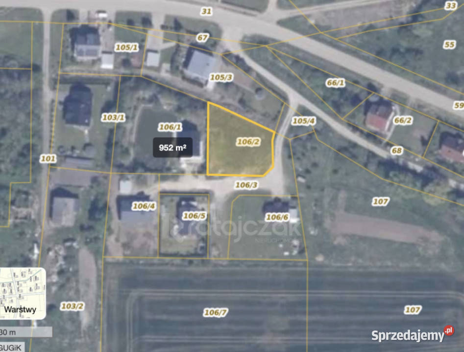 sprzedaży działki Miłocin 952m2 Sprzedaż