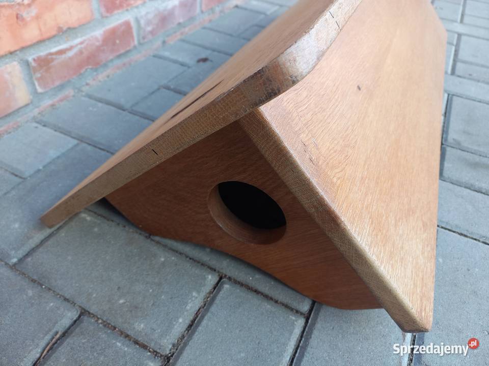 Wieszak dębowy ciężki wiszący ścienny Przedpokój 27cm Gawroniec sprzedam