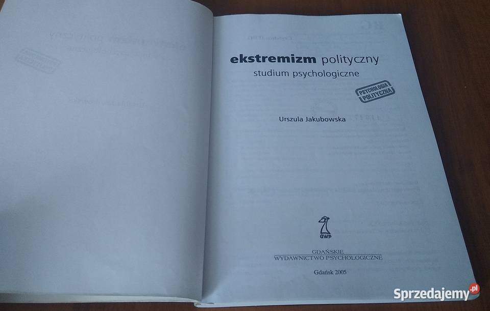 Ekstremizm polityczny studium psychologiczne