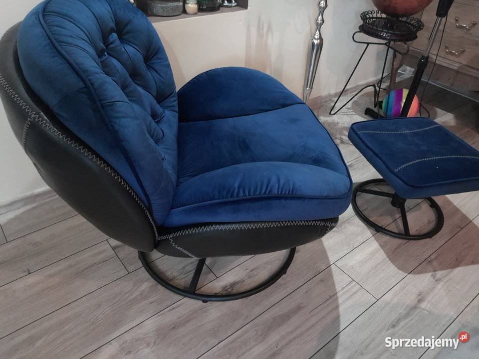 Fotel obracany z podnóżkiem Twardogóra
