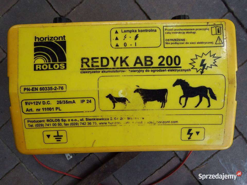 Pastuch elektryzator REDYK AB 200 taśmy drut Mińsk Mazowiecki