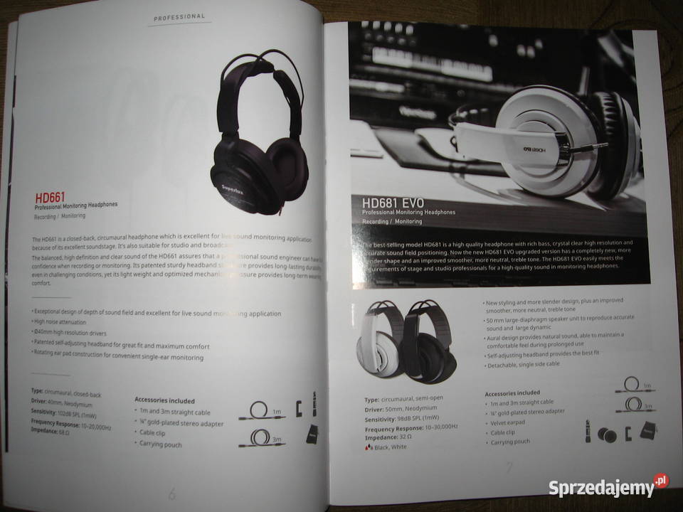 Superlux Headphones Headsets Catalogue katalog Kępice