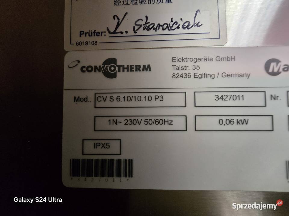 Piec konwekcyjnoparowy Conovtherm OES 610 Kraków