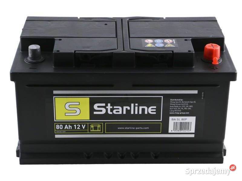 AKUMULATOR 80AH740A P 12V 315X175X175 STARLINE Układ elektryczny, zapłon łódzkie Łódź