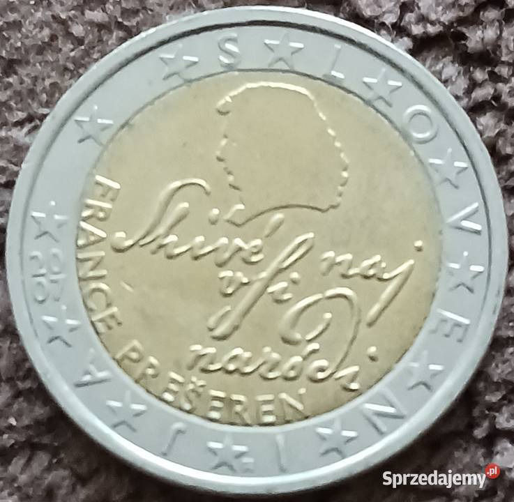 2 Euro Słowenia 2007 r Słoweński poeta narodowy sprzedam