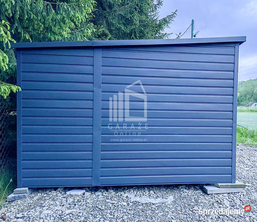 Schowek Domek Ogrodowy 3x3m Drzwi Antracyt Biały Jelenia Góra