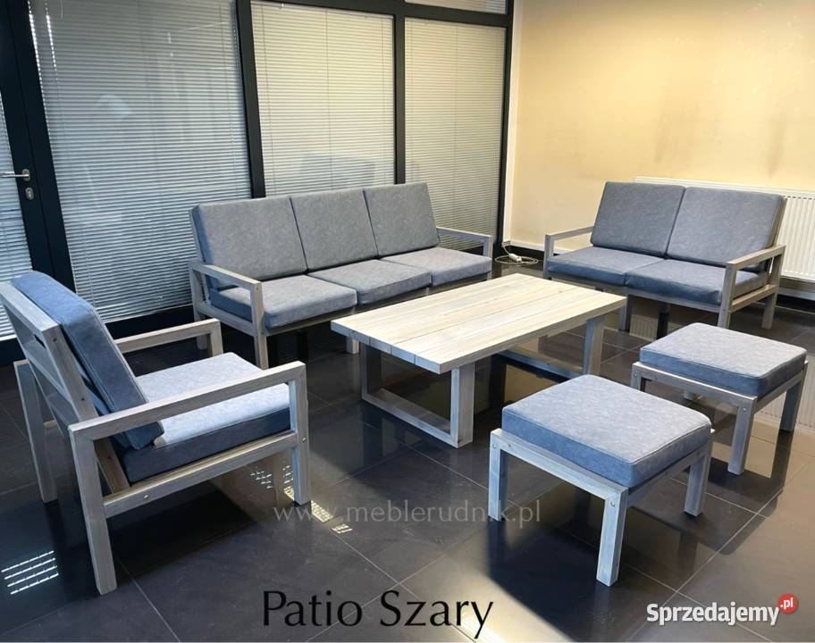 Meble tarasowe ogrodowe drewniane patio drewno