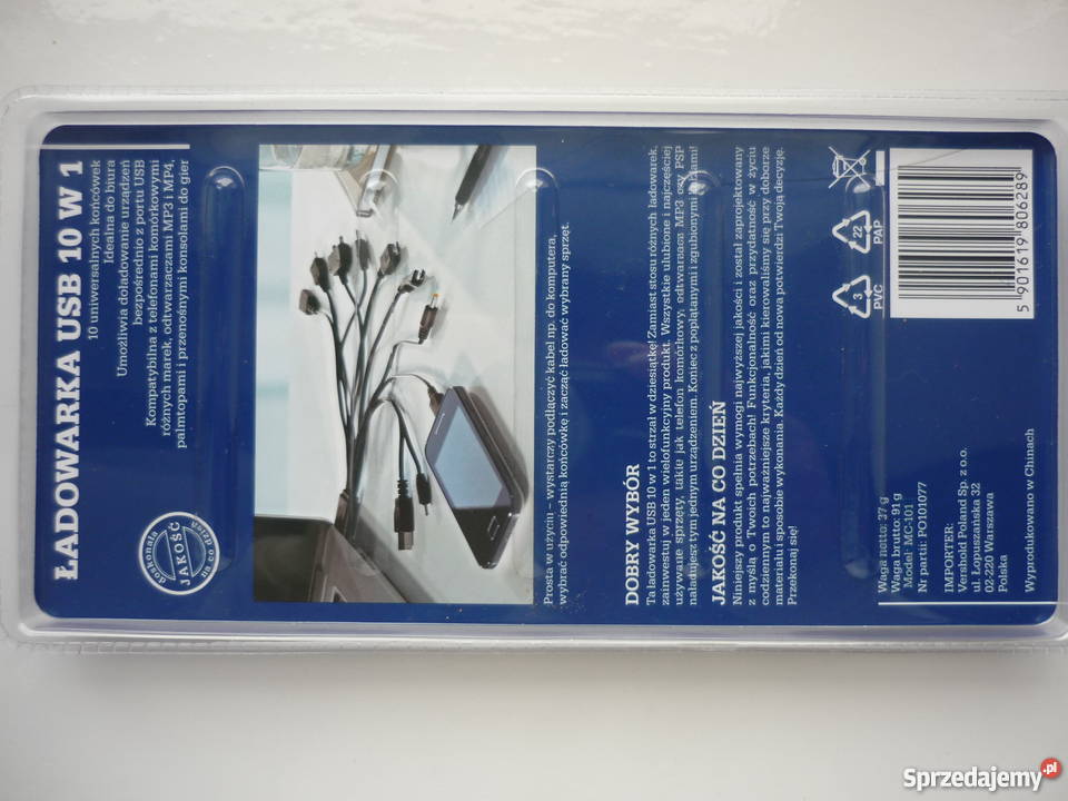 Uniwersalna ładowarka USB do telefonów GSM Puławy