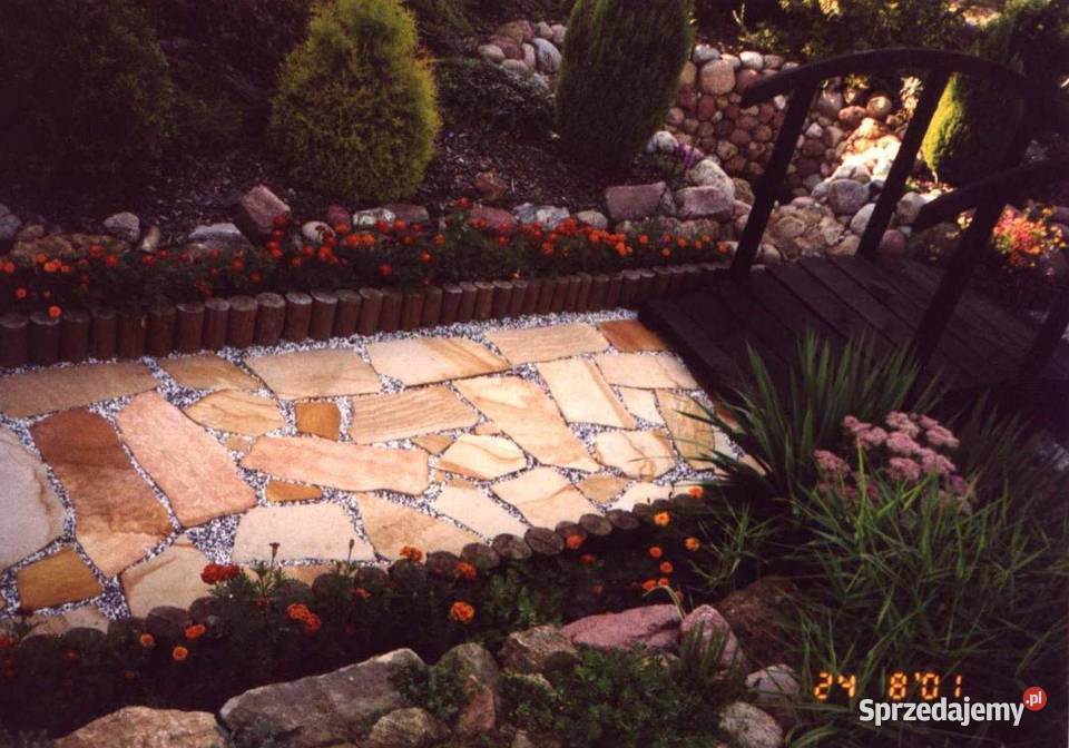 Kamień ścieżkowy na ścieżki place alejki cięte Radomsko