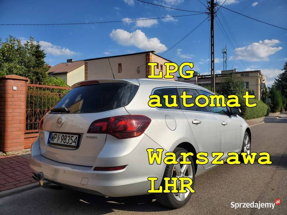 Opel Astra 14Turbo LPG Warszawa LHR automat lubelskie