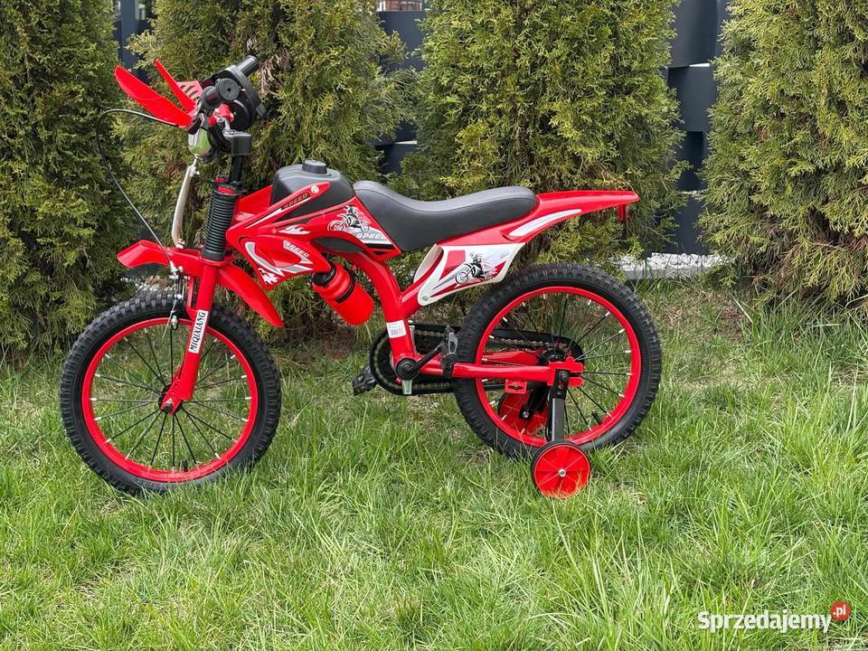 449 Rower 16 cross czerwony Zabrze