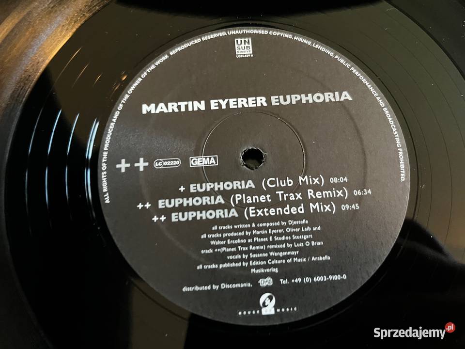 Martin Eyerer Euphoria Progressive Trance Trance Błażejowice