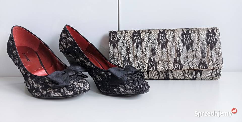 Szpilki czółenka koronka Graceland 36 śląskie Katowice