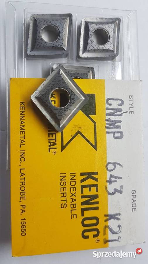 Płytka tokarska skrawająca CNMG 190612 k21 Pozostałe Gliwice
