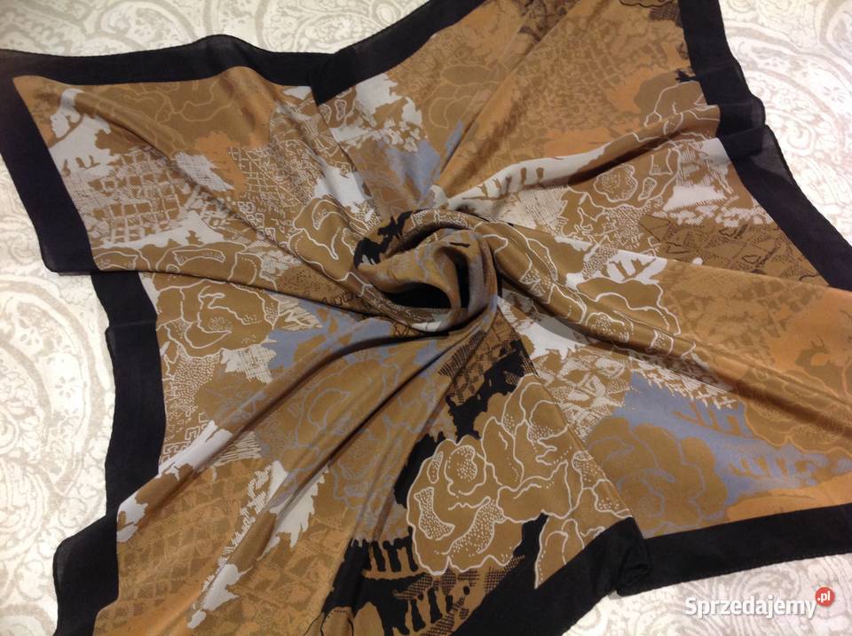 Chustka Apaszka Jedwabna Damska Dla kobiet Nowa Sól