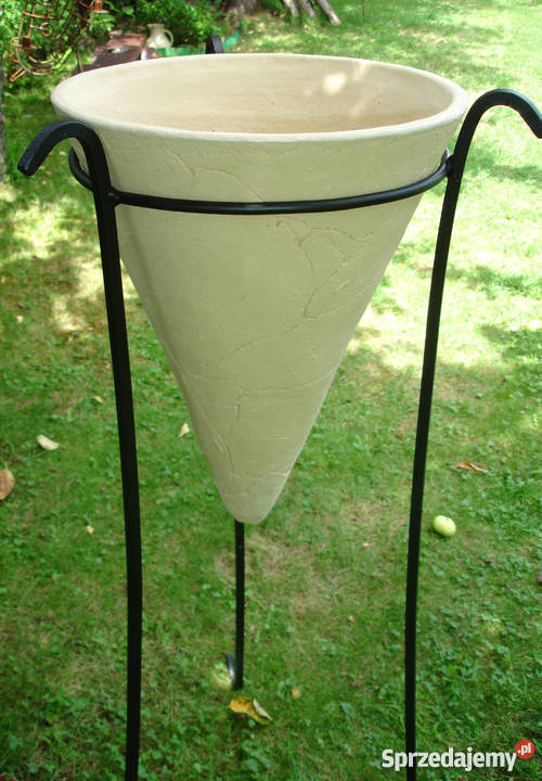 Donica ceramiczna mrozoodporna w stojaku 90 Jelenia Góra