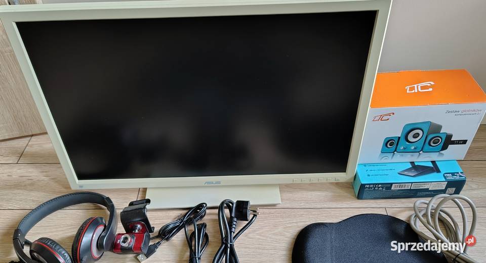 Komputer Lenovo Monitor Myszka Słuchawki WiFi LED Ruciane-Nida