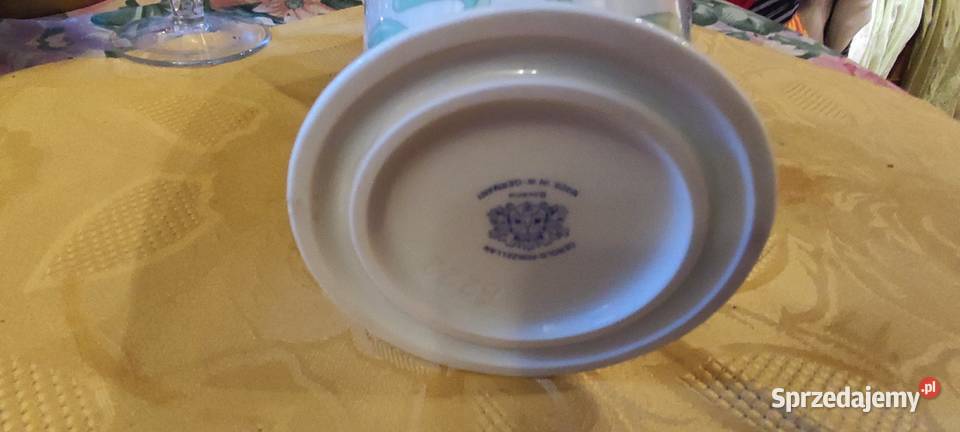 Duży wazon porcelana Gerod Bavaria biel kwiat