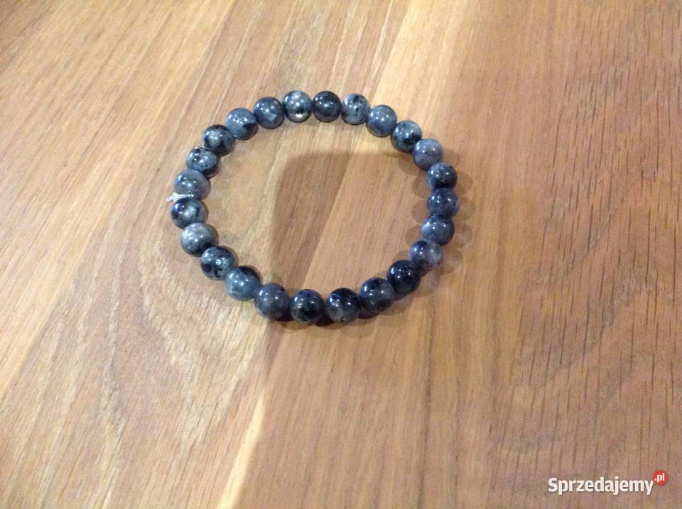 Bransoletka Kuleczki Labradoryt Czarny Szary lubuskie Nowa Sól