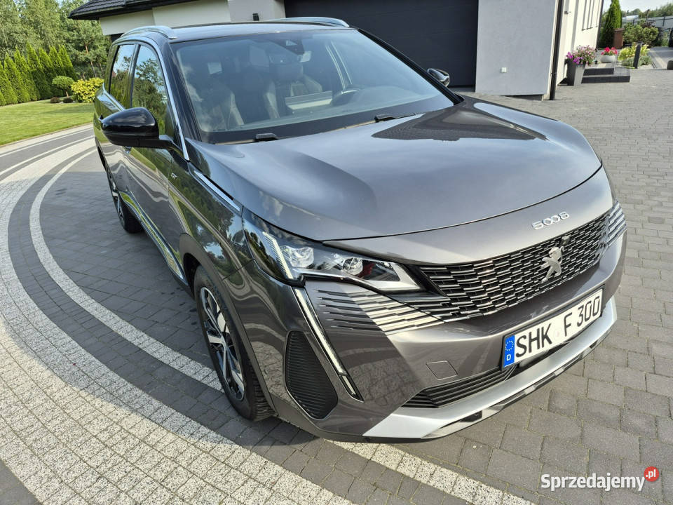 Peugeot 5008 kamera GT full led ALKANTARA 7 asystent pasa ruchu