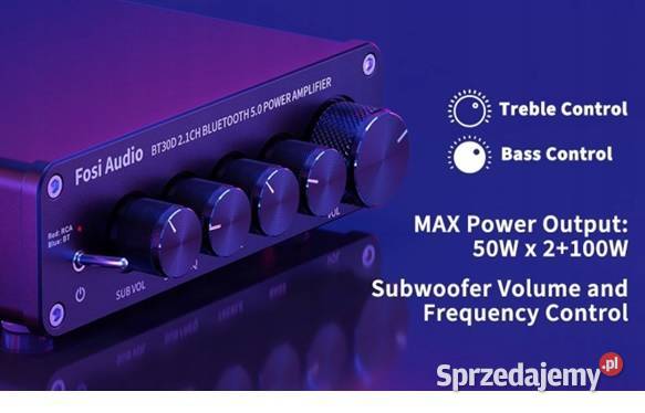 Wzmacniacz Fosi Audio BT30D 21 z Bluetooth 200 W Zielona Góra