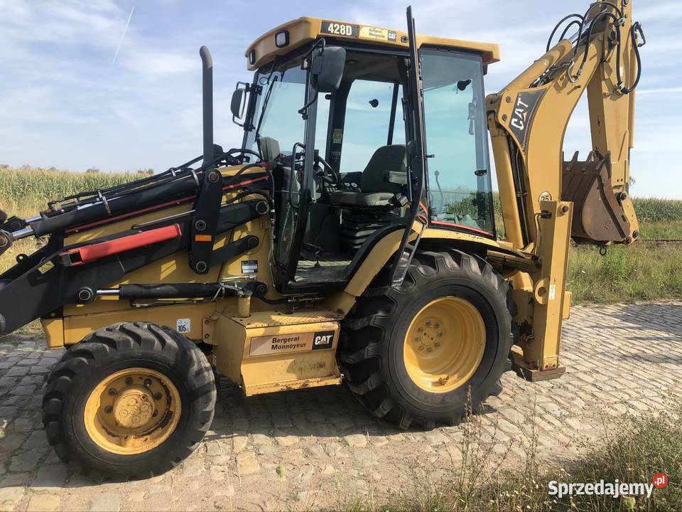 Koparkoładowarka cat 428D nie