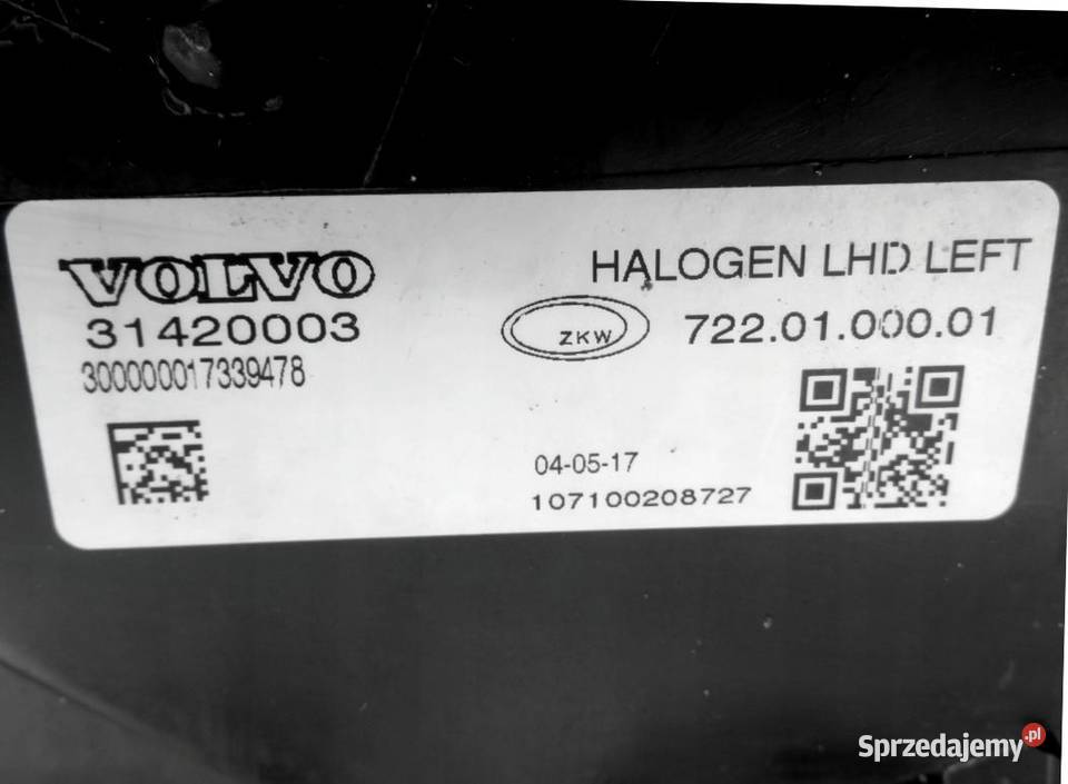 VOLVO V40 V40CC lewy reflektor lampa przod H7 Bielany Wrocławskie sprzedam